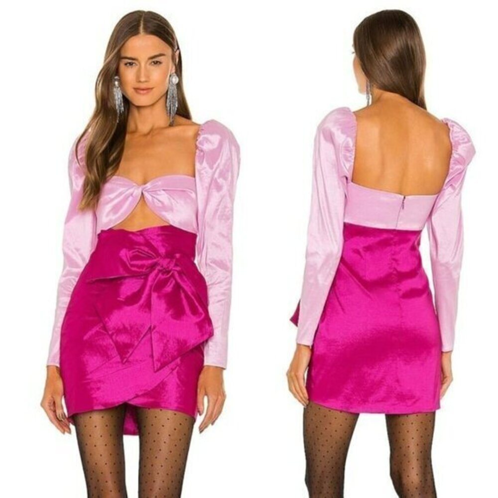 Lovers and Friends Banks Mini Dress - Raspberry